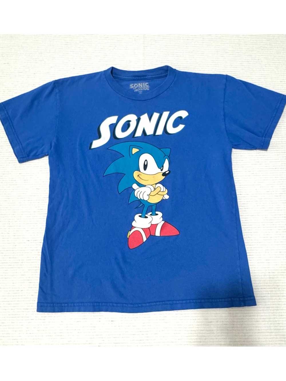 Sonic the Hedgehog Sega Blue Graphic T-Shirt Size M